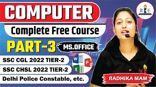 Computer Classes Part-3| Microsoft Office| MS word| MS Excel| MS powerpoint| SSC Exams