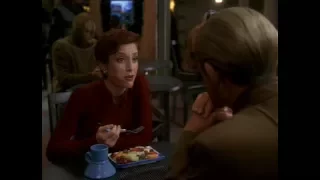 Star Trek DS9 S6 Odo & Kira - Watches 'INTO' Kira eating