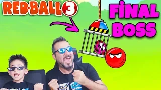 REDBALL 3 BİTTİ! FİNAL BÖLÜM BOSS GELDİ! HİLE YAPTIK BUG BULDUK! | REDBALL 3 KIRMIZI TOP OYNUYORUZ