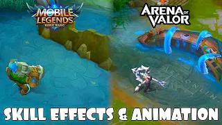 Mobile Legends VS Arena of Valor Skill Effects and Animation
