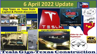 Tesla Gigafactory Texas 6 April 2022 Cyber Truck & Model Y Factory Construction Update (07:00AM)