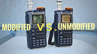 UV-K5  Modified vs. Unmodified (Receivers Comparison)