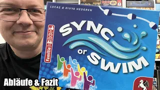 Sync or Swim (Pegasus Spiele) - Synchronschwimmen bzw. kooperativ mit cooler App schwimmen