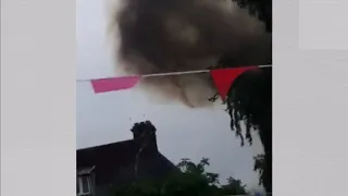 Caravan explodes (UK) - ITV London News - 26th June 2019