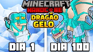 Eu sobrevivi 100 dias como um DRAGÃO LENDÁRIO no Minecraft Hardcore