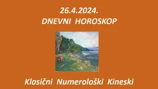 Jasminka Holclajtner-Royal Astro Studio-Dnevni horoskop za 26.4.2024.