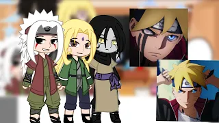 Legendary Sanin react to Boruto and Sarada