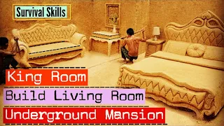 Building Private Living Room King Room and Swimming Pool in The Most Modern Underground Mansion