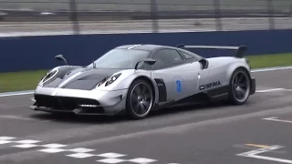 Pagani Huayra BC High Speed Fly Bys, Loud Backfires, Glowing Turbo & More!