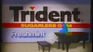 Trident - Freshmint - Sugarless Gum Commercial (1990)