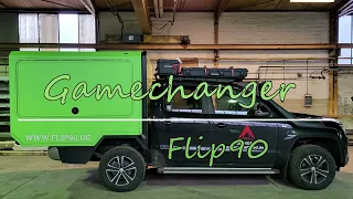 FLIP 90 ROOMTOUR | GAMECHANGER | Pickup Wohnkabine neu erfunden -  zum "Ausflipen" | Unser Neuer??