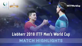 Fan Zhendong vs Timo Boll I 2018 ITTF Men's World Cup Highlights (Final)