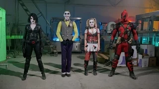 JOKER HARLEY QUINN DEADPOOL DOMINO - DANCE OFF