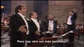 Los tres tenores, O´sole mio y Nessun dorma Subtitulado al español