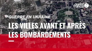 En Ukraine, des villes méconnaissables après les bombardements