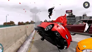 GTA 4 REAL CAR Crashes Compilation PART 24