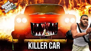 GTA 5 : Franklin Again Attacked By New Cursed Killer Car in ( GTA V MOD)