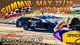Summit Raceway 40th anniversary May Race Friday Night full show | Elko Nevada