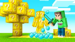 MINECRAFT But EVERYTHING You Touch = LUCKY BLOCKS!