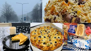 aesthetic finland vlog |easy way to cook Afghani pulao |chicken tikka pizza