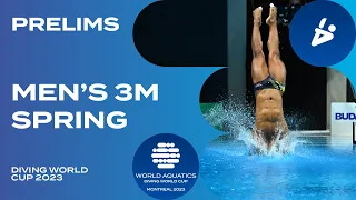 LIVE | Men's 3m Springboard Prelim | Diving World Cup 2023 | Montreal