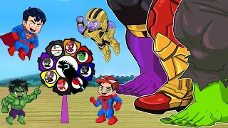 Giant HULK Exploring, IRON SPIDER x Thanos Soup: Who FROZE SuperHero KING? Avengers Endgame Animated