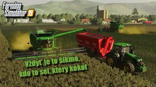 Farming Simulator 19 - Vždyť je to šikmo, kdo to sel,který cocot aneb sklizeň řepky 😃😃 | 15+