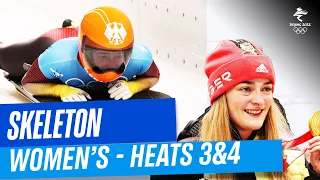 Skeleton - Women's Heat 3 & 4 | Full Replay | #Beijing2022