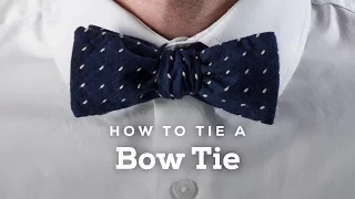 How to Tie A Perfect Bow Tie