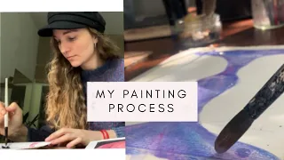 Paint with me | How I do my paintings | Process | What helps me to improve my art and to be inspired