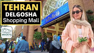 TEHRAN Iran 2022 - Walking In Delgosha Shopping Mall in Grand Bazaar tehran