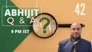 #AskAbhijit Episode 42 | Question and Answer session with Abhijit Iyer-Mitra