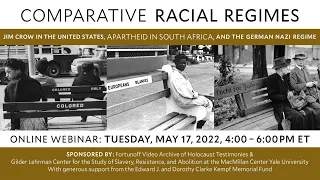Comparative Racial Regimes:  Jim Crow in the United States, Apartheid in South Africa,