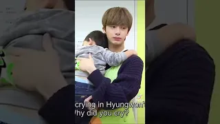 HYUNGWON AS A FATHER 😭#hyungwon #monstax #monbebe #kpop #idol #idol #korea #korean #baby #show