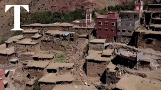 Morocco: Drone footage shows earthquake devastation in villages