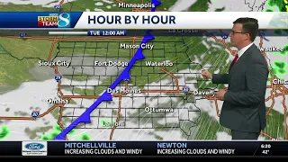 A very windy day with rain chances tonight