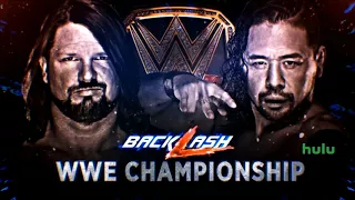 WWE Backlash 2018: AJ Styles vs. Shinsuke Nakamura Official Match Card