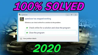 How to fix need for speed most wanted SPEED.EXE has been Stopped Working 100% Solution | 2020