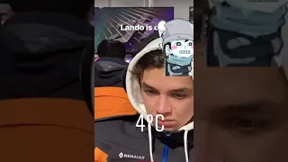 Lando Norris... sleeping in the freezing cold... (UNSEEN BEFORE)