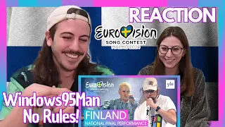 🇫🇮 My Sister's Reaction Windows95Man - No Rules! - Finland Eurovision 2024 (SUBTITLED)