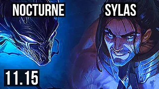 NOCTURNE vs SYLAS (MID) | 14/1/9, 1600+ games, Legendary, 1.0M mastery | KR Diamond | v11.15