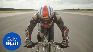 New Guinness men's world cycling speed record set at 174.339mph