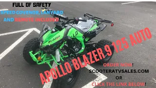 APOLLO BLAZER 9 125cc REVIEW GREEN GRAPHIC