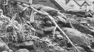 Lynmouth Floods Footage from the BBC