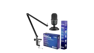 Unboxing of Kreo Rec Condenser Microphone with Boom Arm |Condenser Mic for Podcast |Type-C & USB Mic