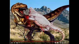 cotylorynchus vs tyrannosaurus rex music video realistic