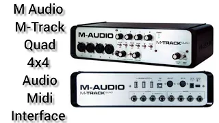 maudio mtrack quad||m audio quad||audio Interface