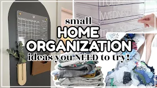 2023 Small Home Organization Ideas / Organization Motivation & Hacks for a Small Space / DIY