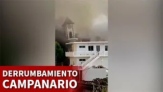 VOLCÁN LA PALMA | CAMPANARIO de TODOQUE DERRUMBADO | DIARIO AS