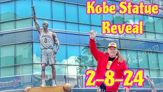 Kobe Bryant Statue Reveal at Crypto Arena  02-08-2024 Los angeles California